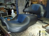 Heated Seat with Blue Gator with black vinyl